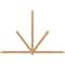 Ekena Millwork Kennewick Timber Gable Bracket, Western Red Cedar, 108"W x 72"H x 3 1/2"D x 3 1/2"F, 16/12 Pitch GBW108X72X0404KEN00SWR - alternate 1